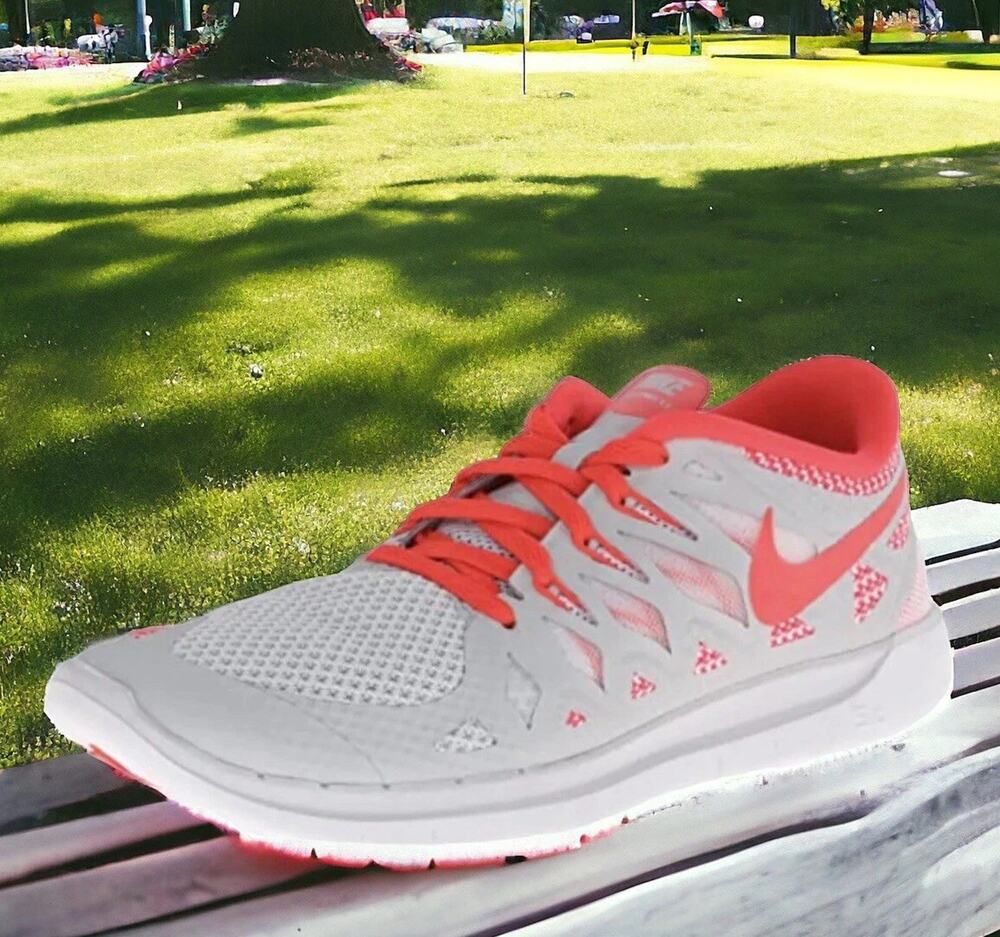 Nike Free Run Running Shoes Laser Crimson Boys 6 OR Womens 7.5 Fast Ship